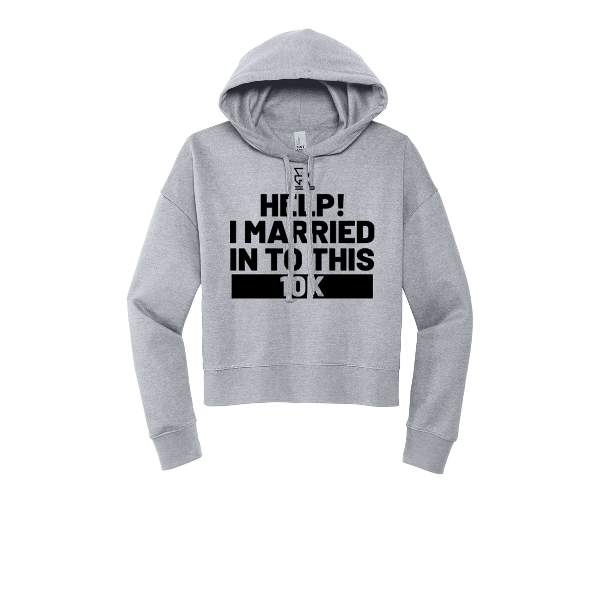 HELP! I MARRIED INTO THIS 10K (Black) - Womens Fleece Hoodie