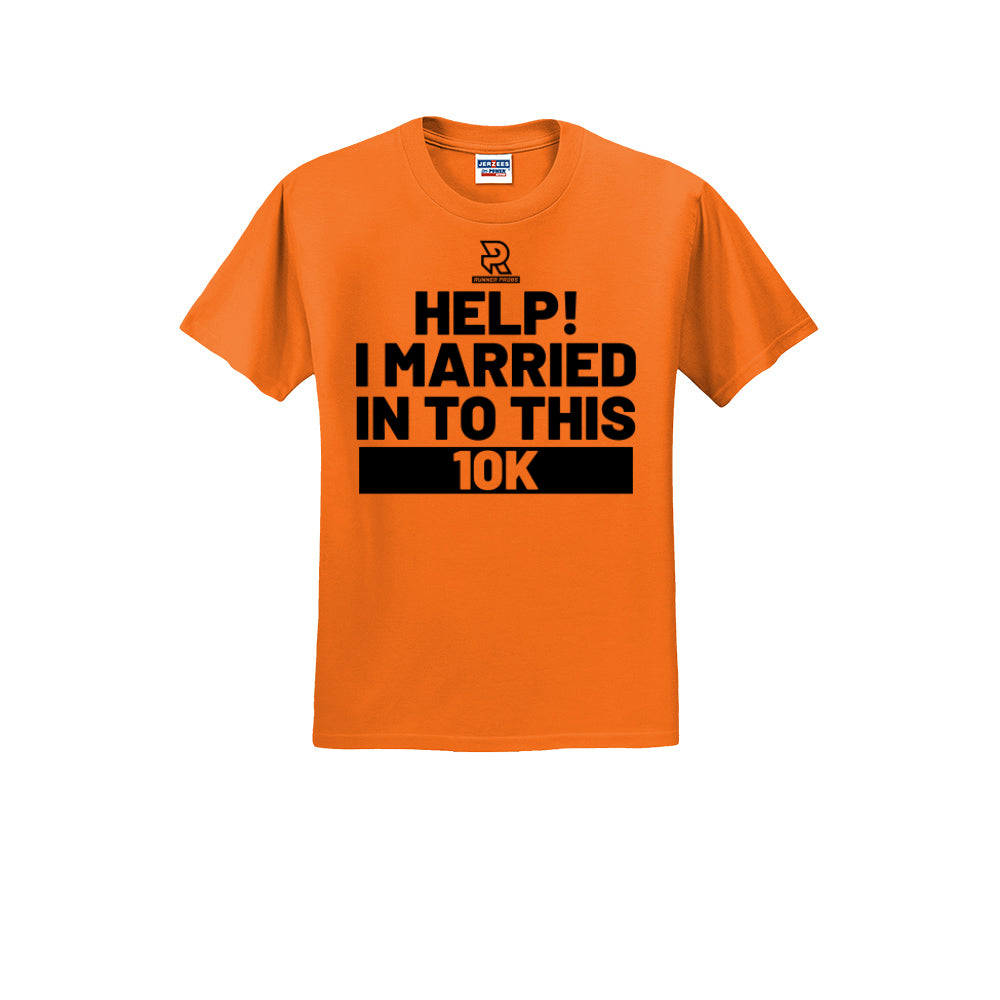 HELP! I MARRIED INTO THIS 10K (Black) - Short Sleeve Cotton Tee
