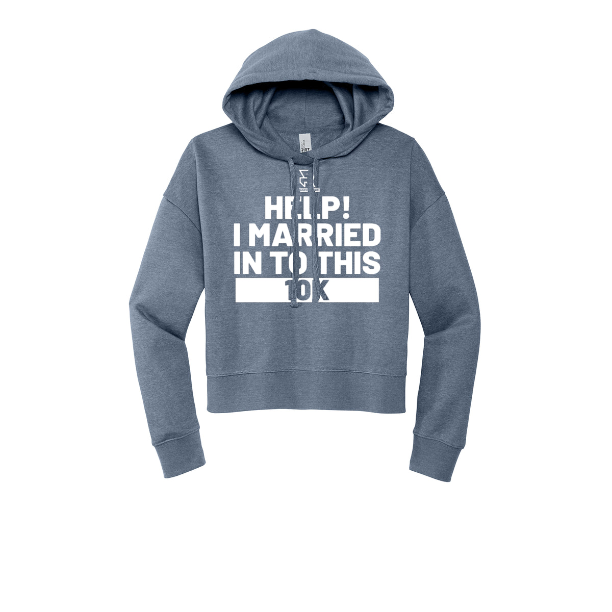 HELP! I MARRIED INTO THIS 10K (White) - Womens Fleece Hoodie