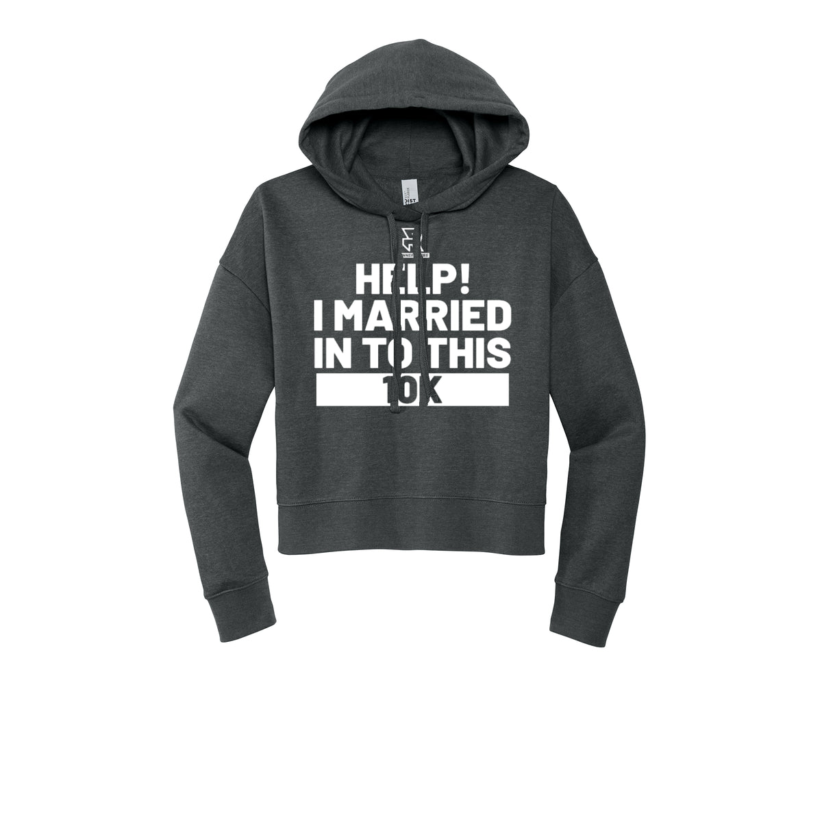 HELP! I MARRIED INTO THIS 10K (White) - Womens Fleece Hoodie