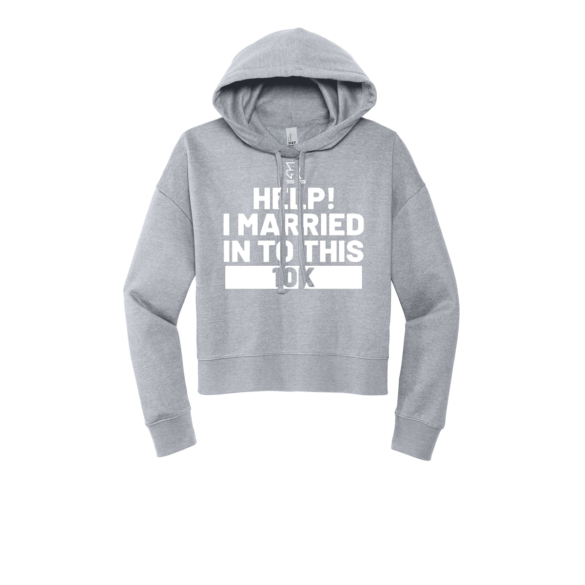 HELP! I MARRIED INTO THIS 10K (White) - Womens Fleece Hoodie