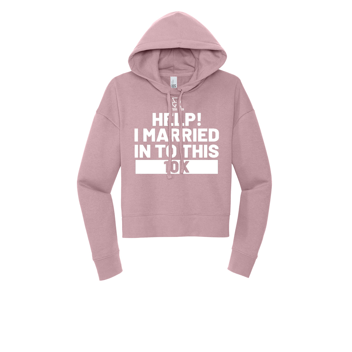 HELP! I MARRIED INTO THIS 10K (White) - Womens Fleece Hoodie
