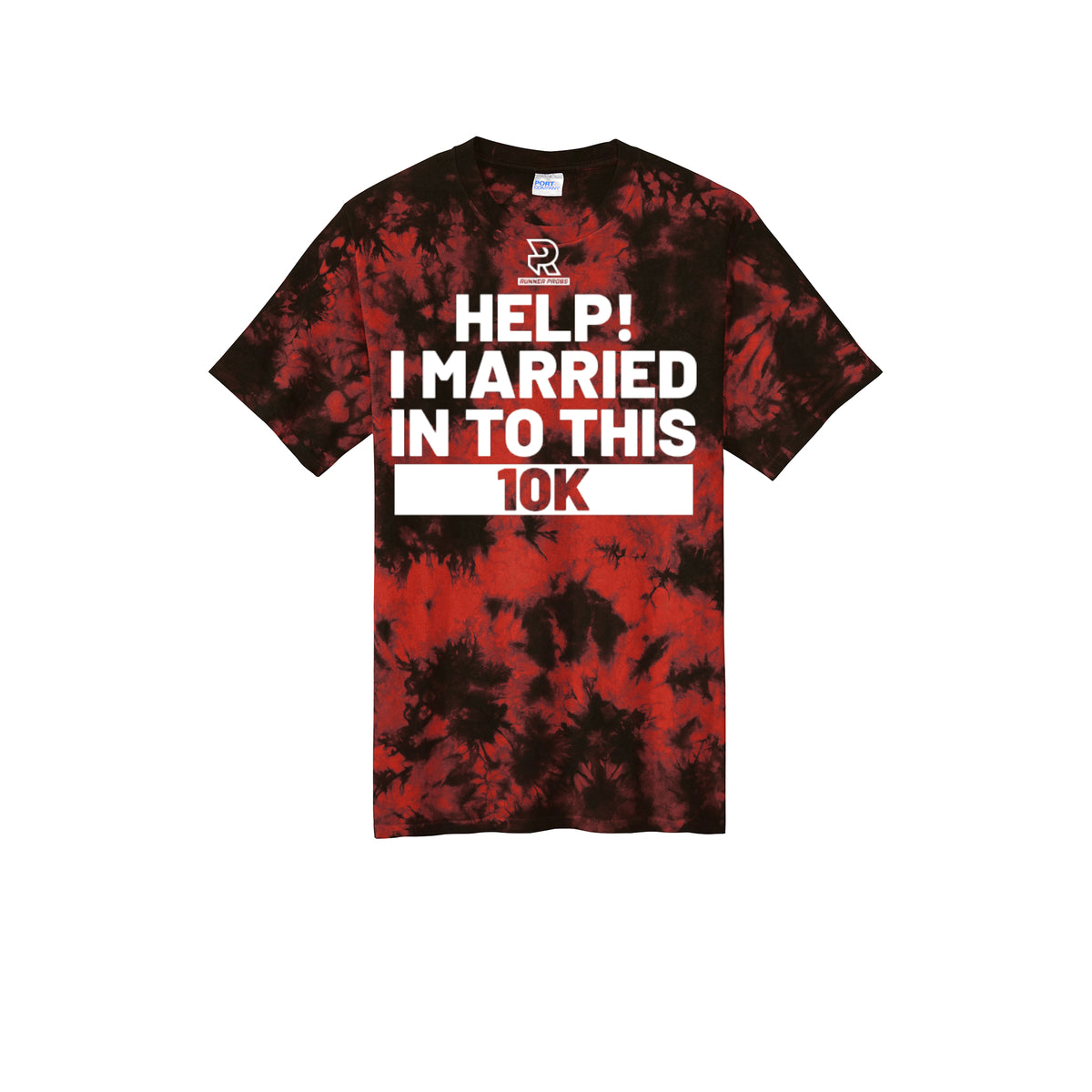 HELP! I MARRIED INTO THIS 10K (White) - Short Sleeve Tie Dye Cotton Tee