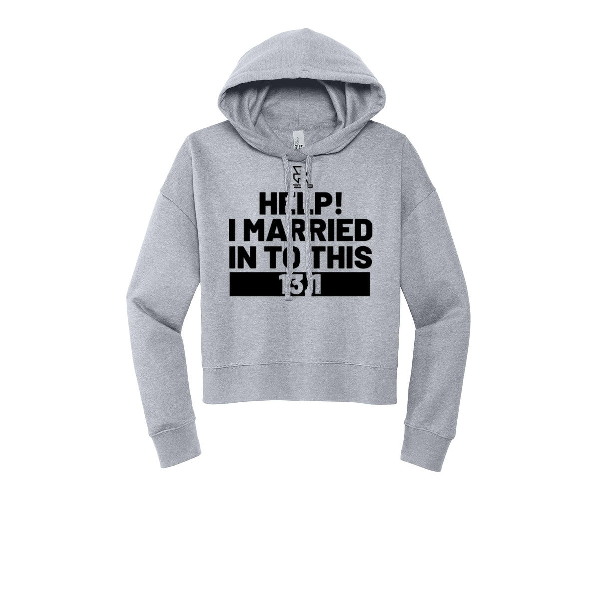 HELP! I MARRIED INTO THIS 13.1 (Black) - Womens Fleece Hoodie