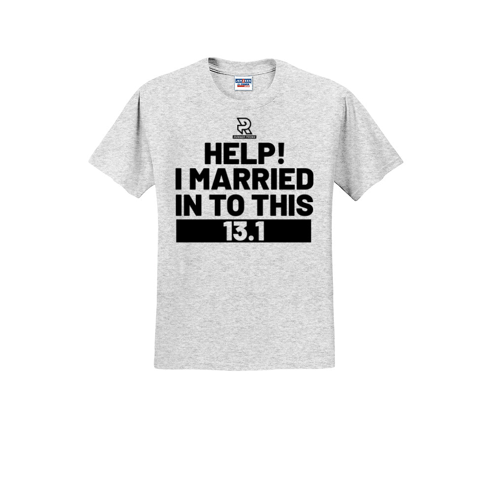 HELP! I MARRIED INTO THIS 13.1 (Black) - Short Sleeve Cotton Tee