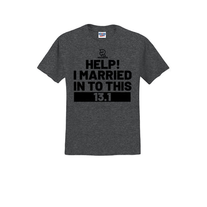 HELP! I MARRIED INTO THIS 13.1 (Black) - Short Sleeve Cotton Tee