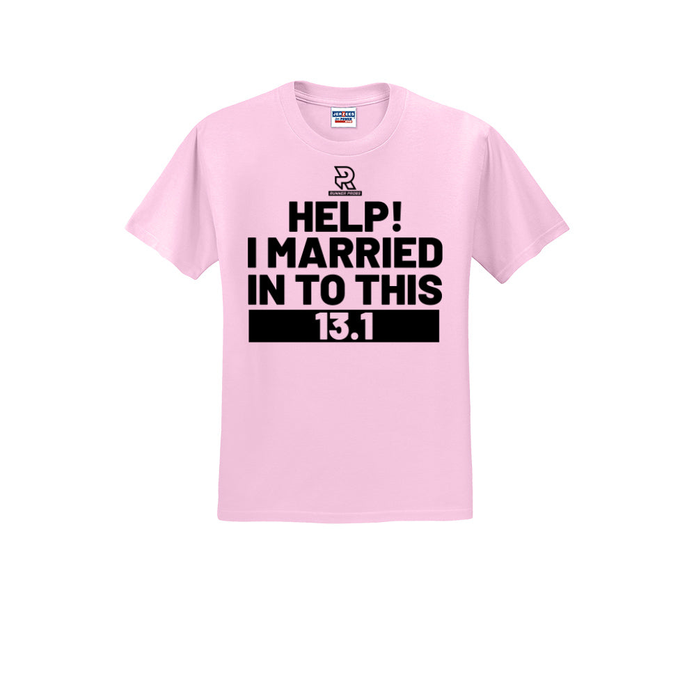 HELP! I MARRIED INTO THIS 13.1 (Black) - Short Sleeve Cotton Tee