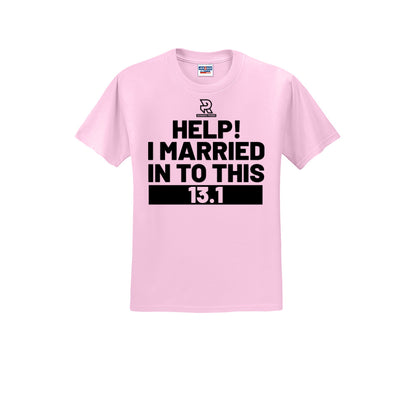 HELP! I MARRIED INTO THIS 13.1 (Black) - Short Sleeve Cotton Tee