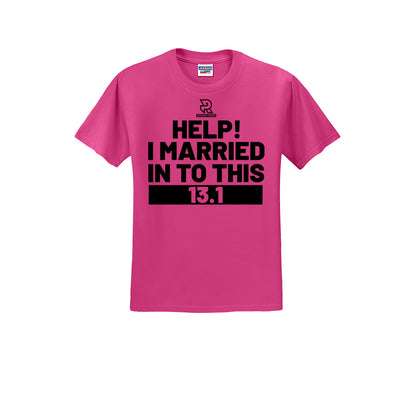HELP! I MARRIED INTO THIS 13.1 (Black) - Short Sleeve Cotton Tee