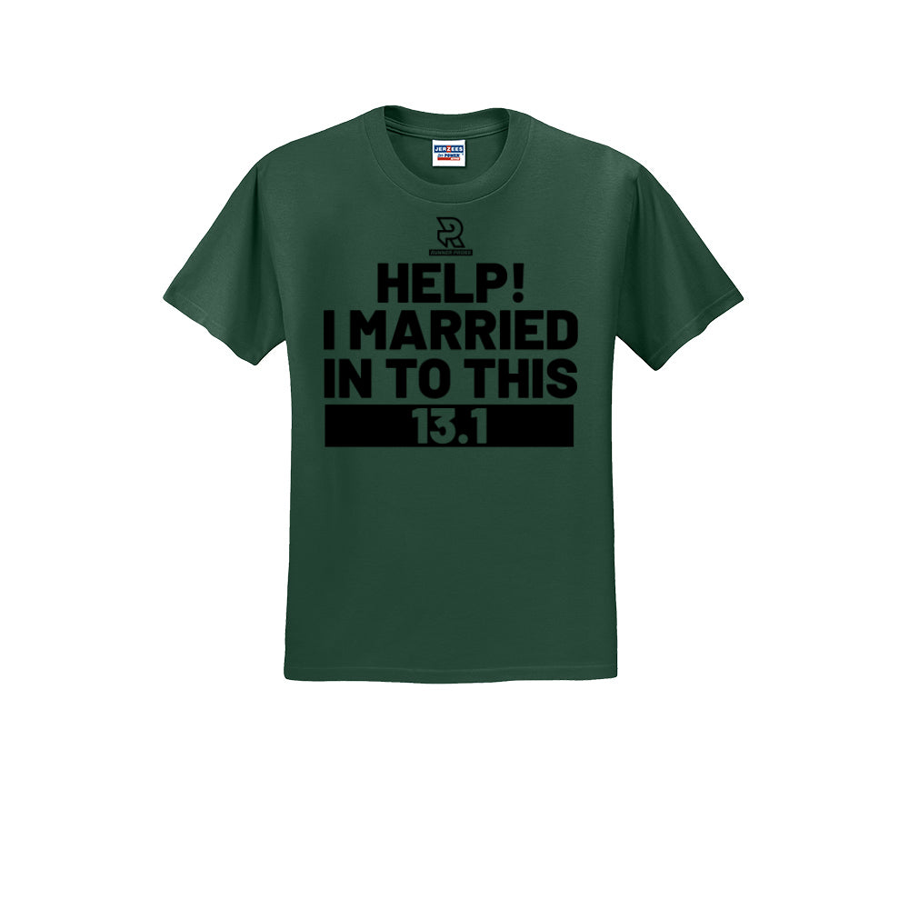 HELP! I MARRIED INTO THIS 13.1 (Black) - Short Sleeve Cotton Tee