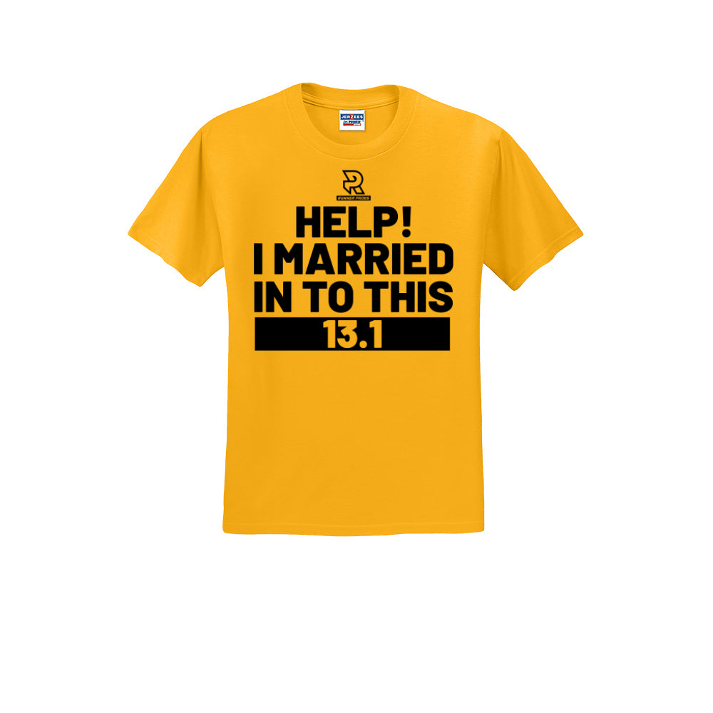 HELP! I MARRIED INTO THIS 13.1 (Black) - Short Sleeve Cotton Tee