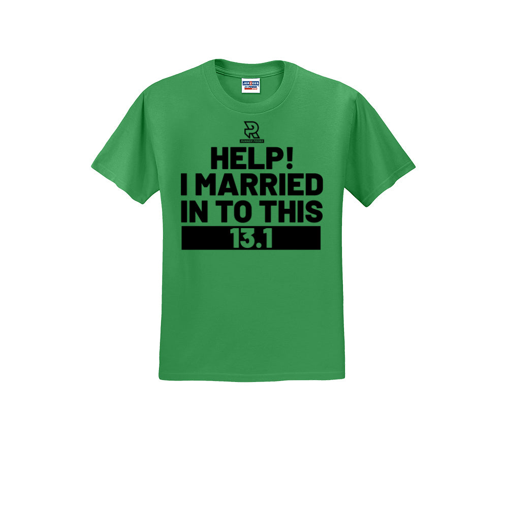 HELP! I MARRIED INTO THIS 13.1 (Black) - Short Sleeve Cotton Tee