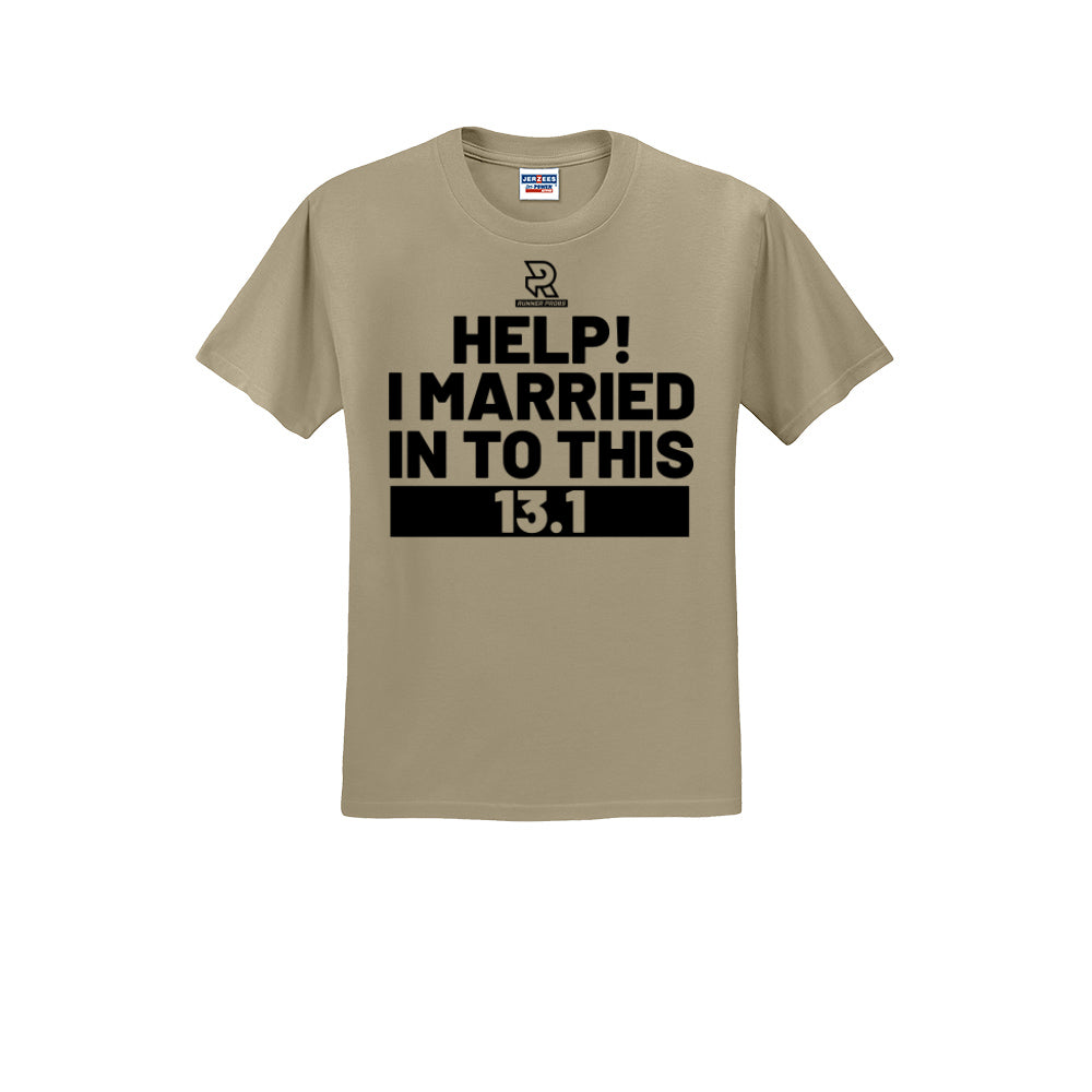 HELP! I MARRIED INTO THIS 13.1 (Black) - Short Sleeve Cotton Tee