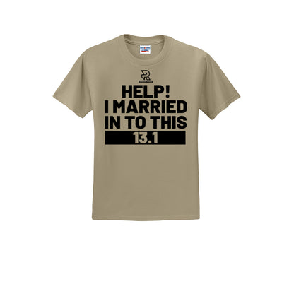 HELP! I MARRIED INTO THIS 13.1 (Black) - Short Sleeve Cotton Tee