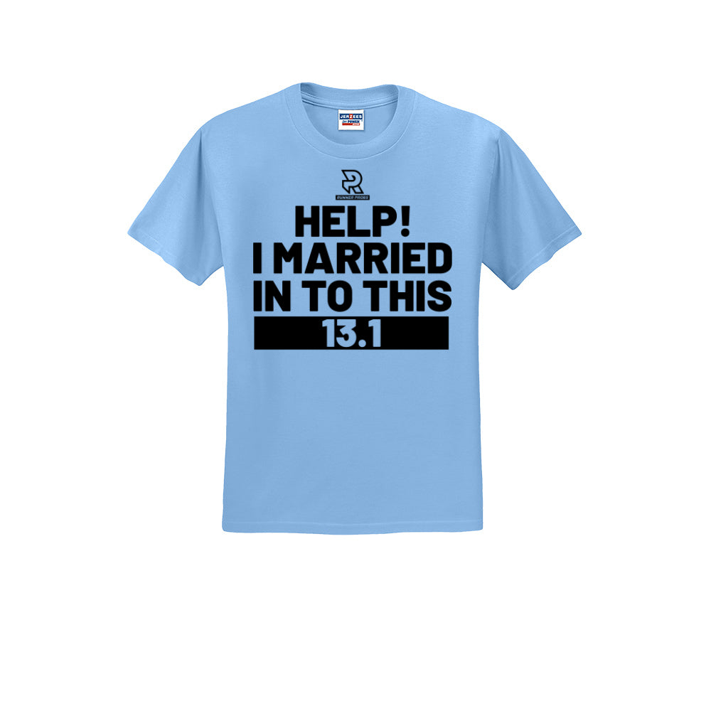HELP! I MARRIED INTO THIS 13.1 (Black) - Short Sleeve Cotton Tee