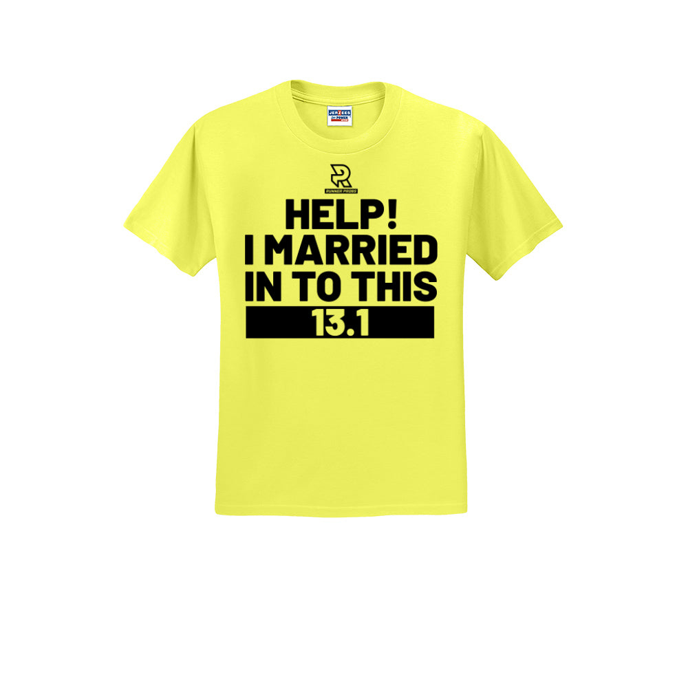 HELP! I MARRIED INTO THIS 13.1 (Black) - Short Sleeve Cotton Tee