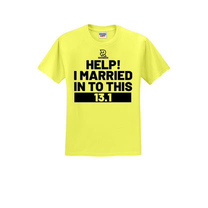 HELP! I MARRIED INTO THIS 13.1 (Black) - Short Sleeve Cotton Tee