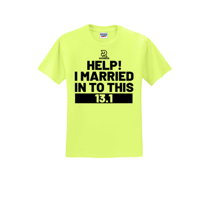 HELP! I MARRIED INTO THIS 13.1 (Black) - Short Sleeve Cotton Tee