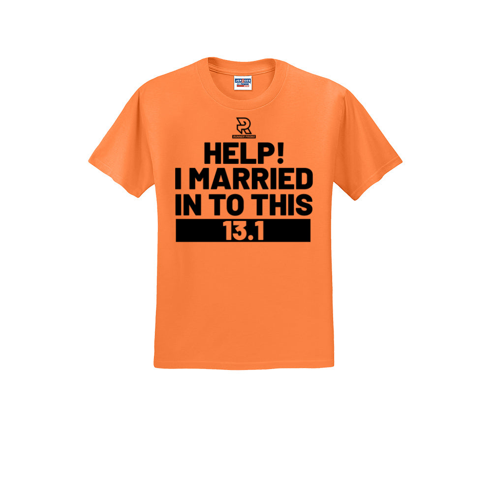 HELP! I MARRIED INTO THIS 13.1 (Black) - Short Sleeve Cotton Tee