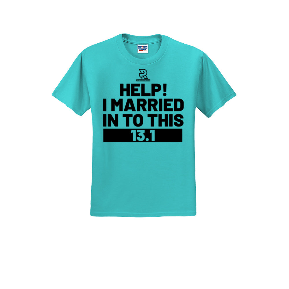 HELP! I MARRIED INTO THIS 13.1 (Black) - Short Sleeve Cotton Tee