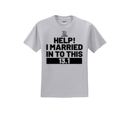 HELP! I MARRIED INTO THIS 13.1 (Black) - Short Sleeve Cotton Tee