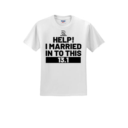 HELP! I MARRIED INTO THIS 13.1 (Black) - Short Sleeve Cotton Tee