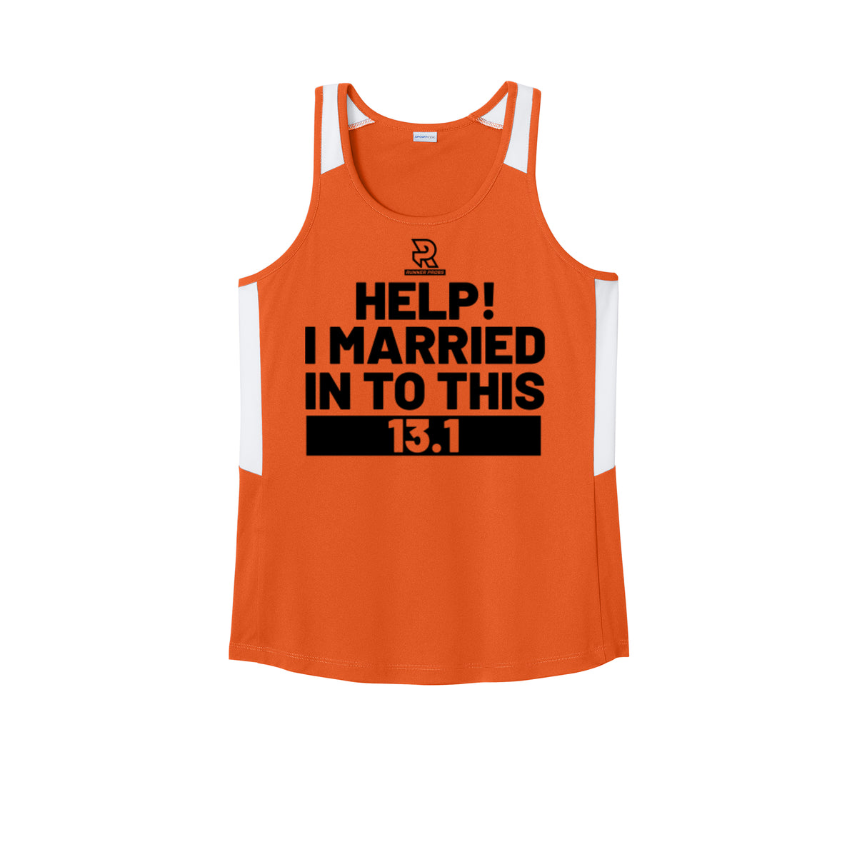 HELP! I MARRIED INTO THIS 13.1 (Black) - Womens Club Track Tank