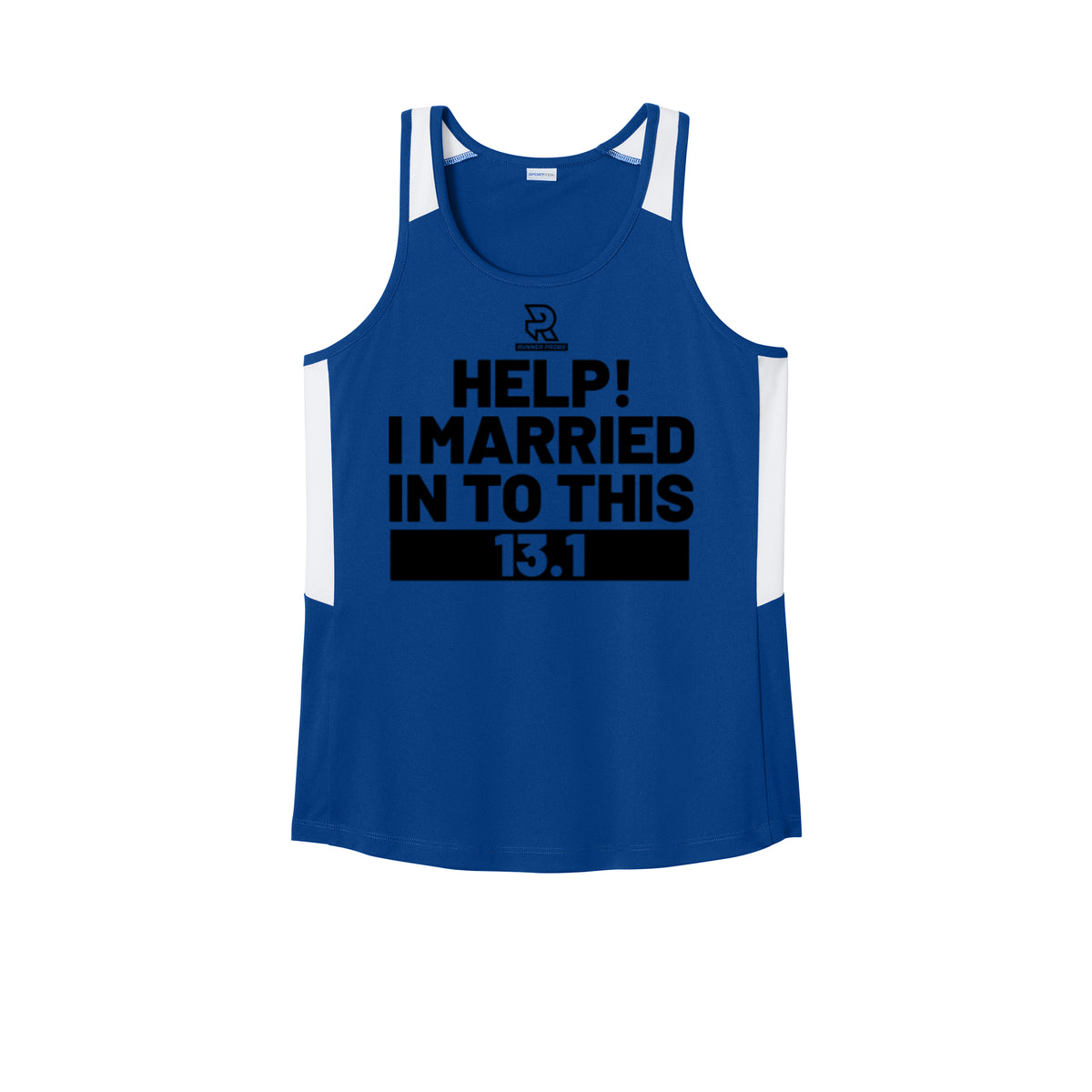 HELP! I MARRIED INTO THIS 13.1 (Black) - Womens Club Track Tank
