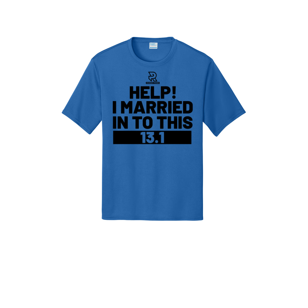 HELP! I MARRIED INTO THIS 13.1 (Black) - Short Sleeve Performance Tee