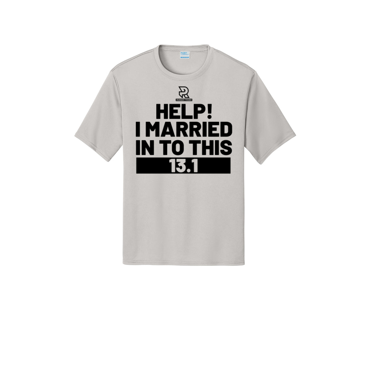 HELP! I MARRIED INTO THIS 13.1 (Black) - Short Sleeve Performance Tee