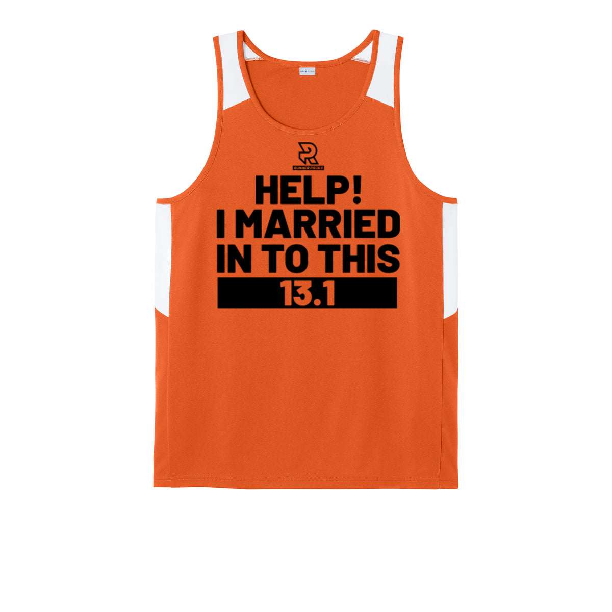 HELP! I MARRIED INTO THIS 13.1 (Black) - Mens Club Track Tank