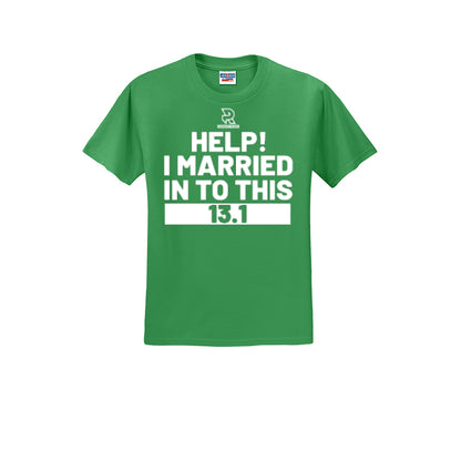 HELP! I MARRIED INTO THIS 13.1 (White) - Short Sleeve 50/50 Tee