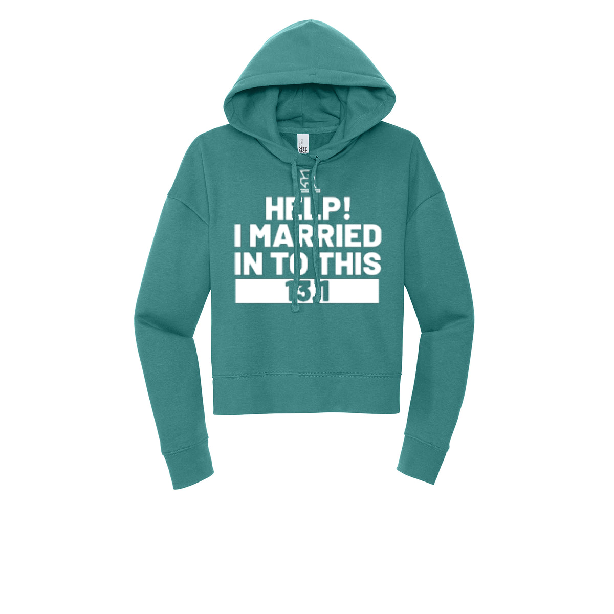 HELP! I MARRIED INTO THIS 13.1 (White) - Womens Fleece Hoodie