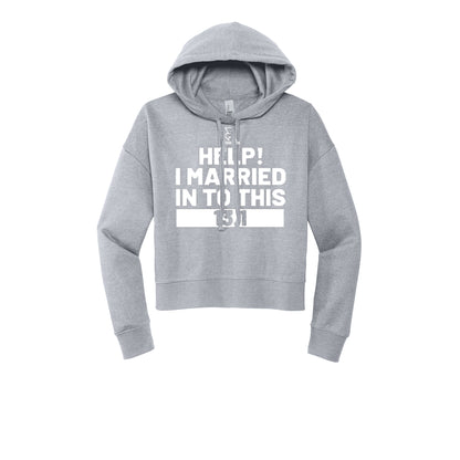 HELP! I MARRIED INTO THIS 13.1 (White) - Womens Fleece Hoodie