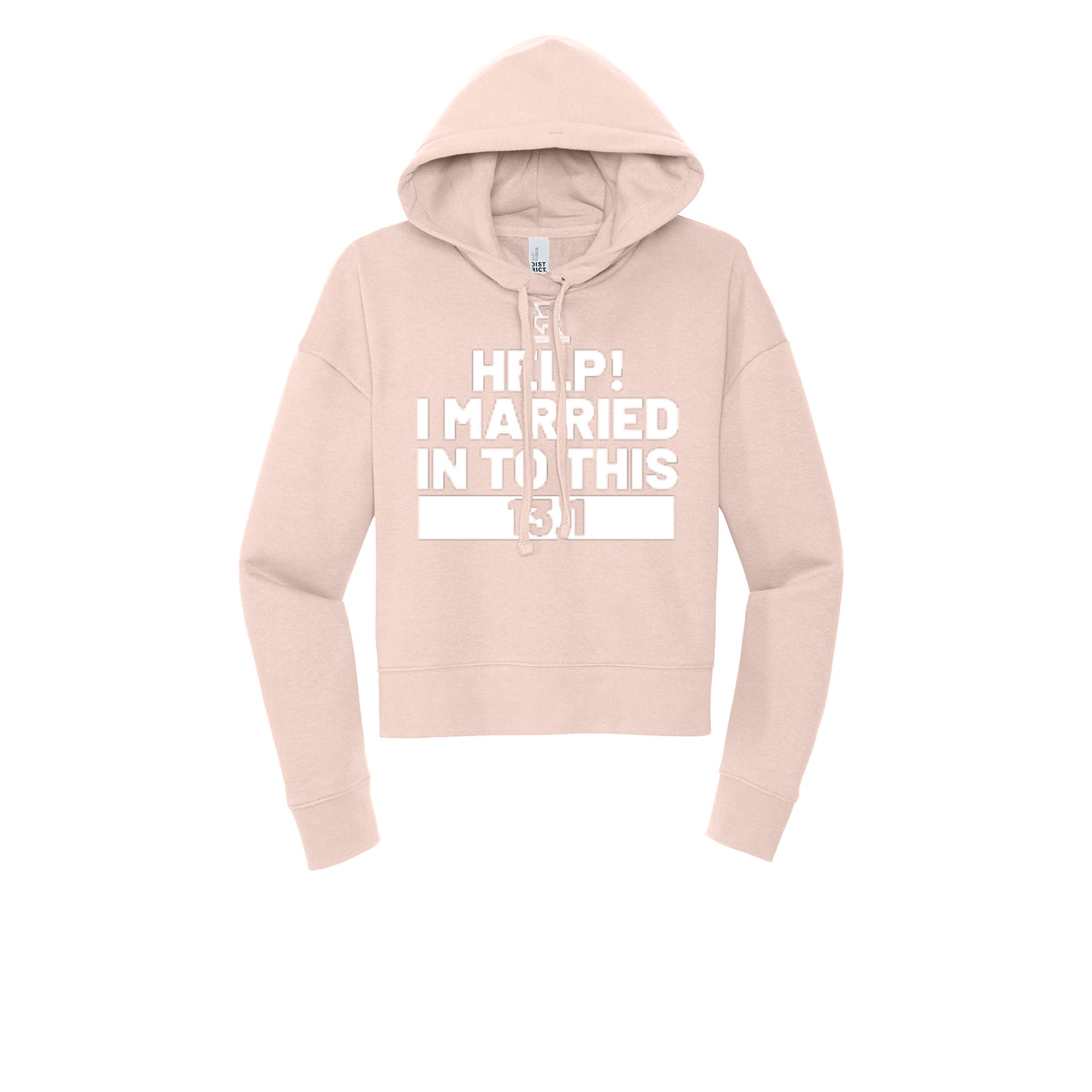 HELP! I MARRIED INTO THIS 13.1 (White) - Womens Fleece Hoodie