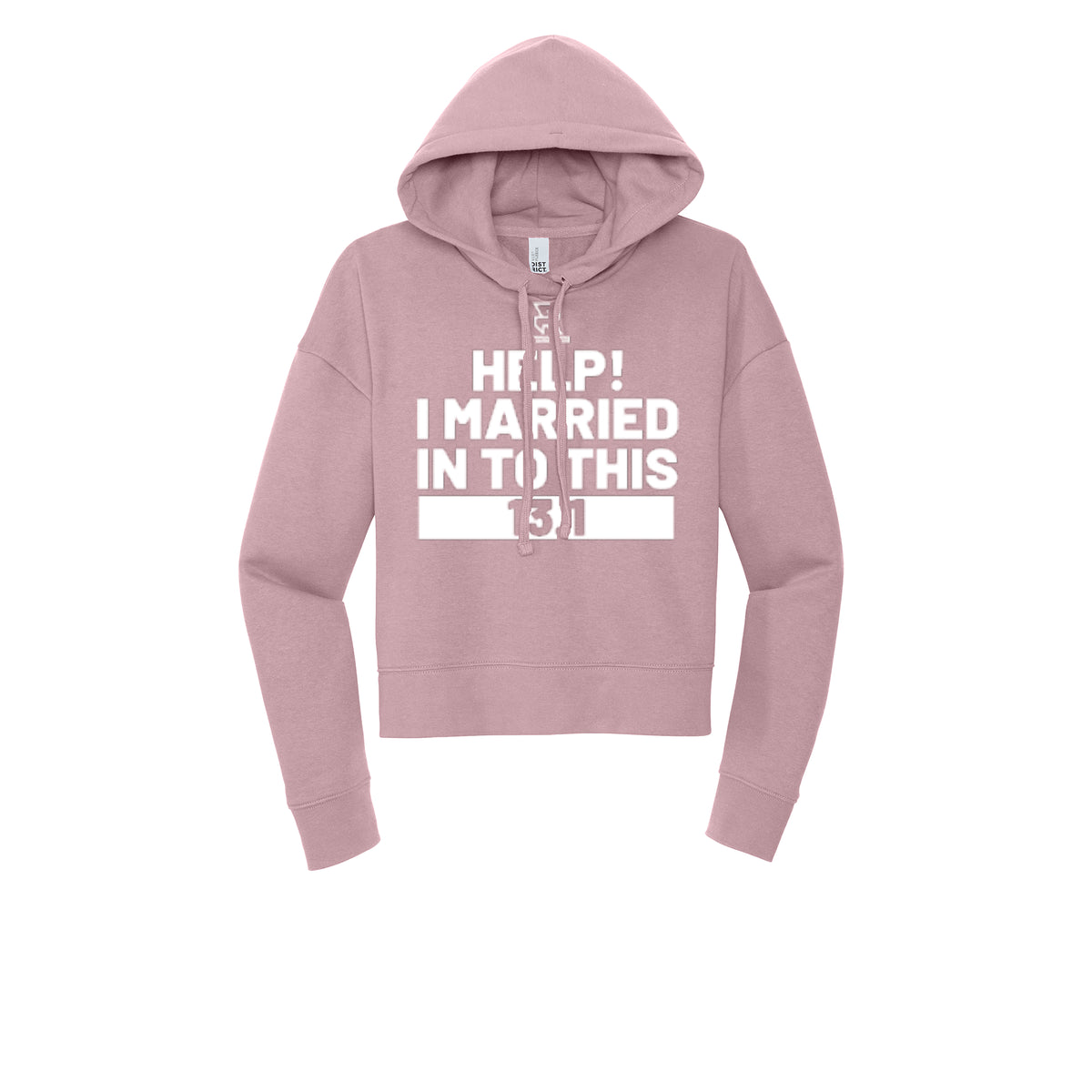 HELP! I MARRIED INTO THIS 13.1 (White) - Womens Fleece Hoodie