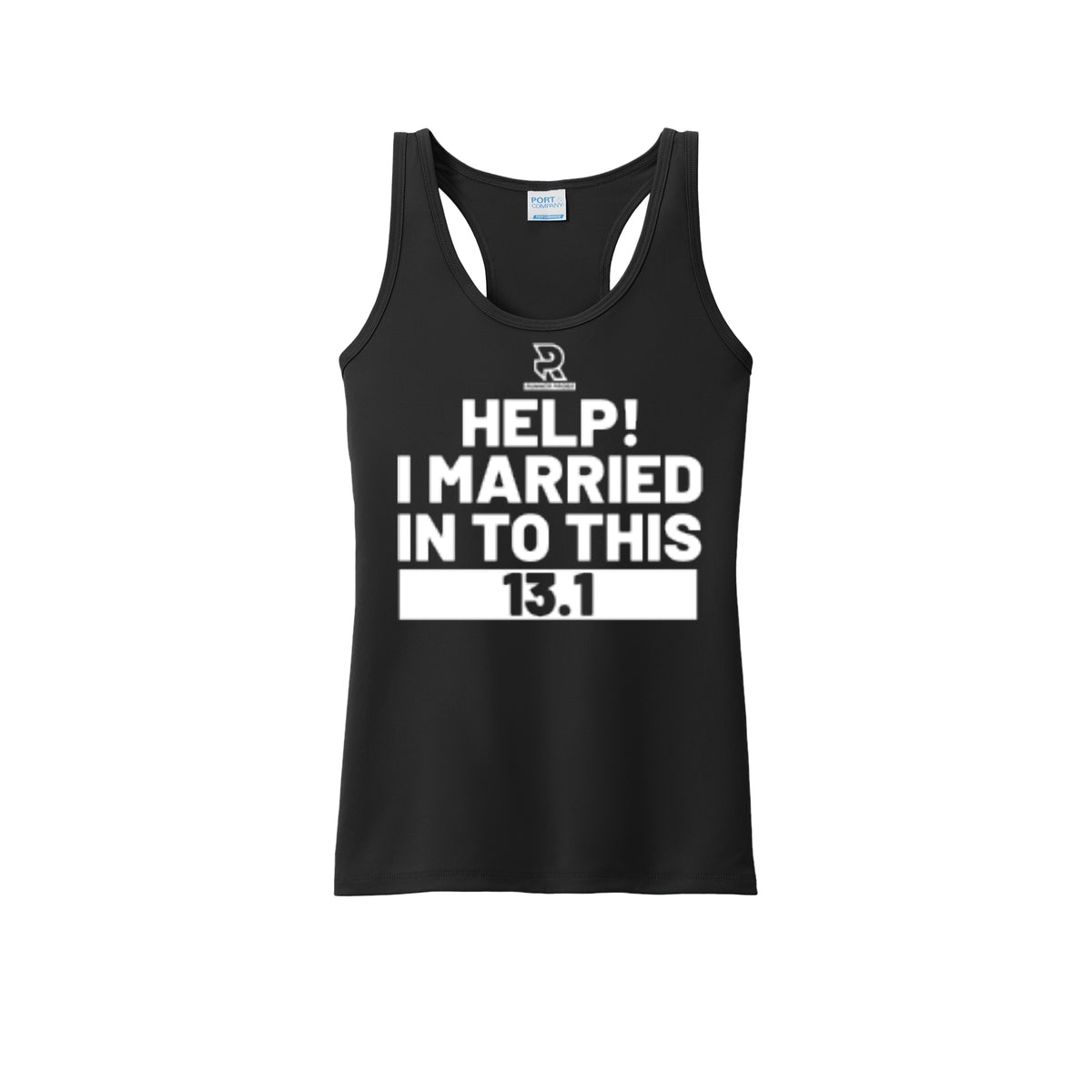 HELP! I MARRIED INTO THIS 13.1 (White) - Womens Performance Tank