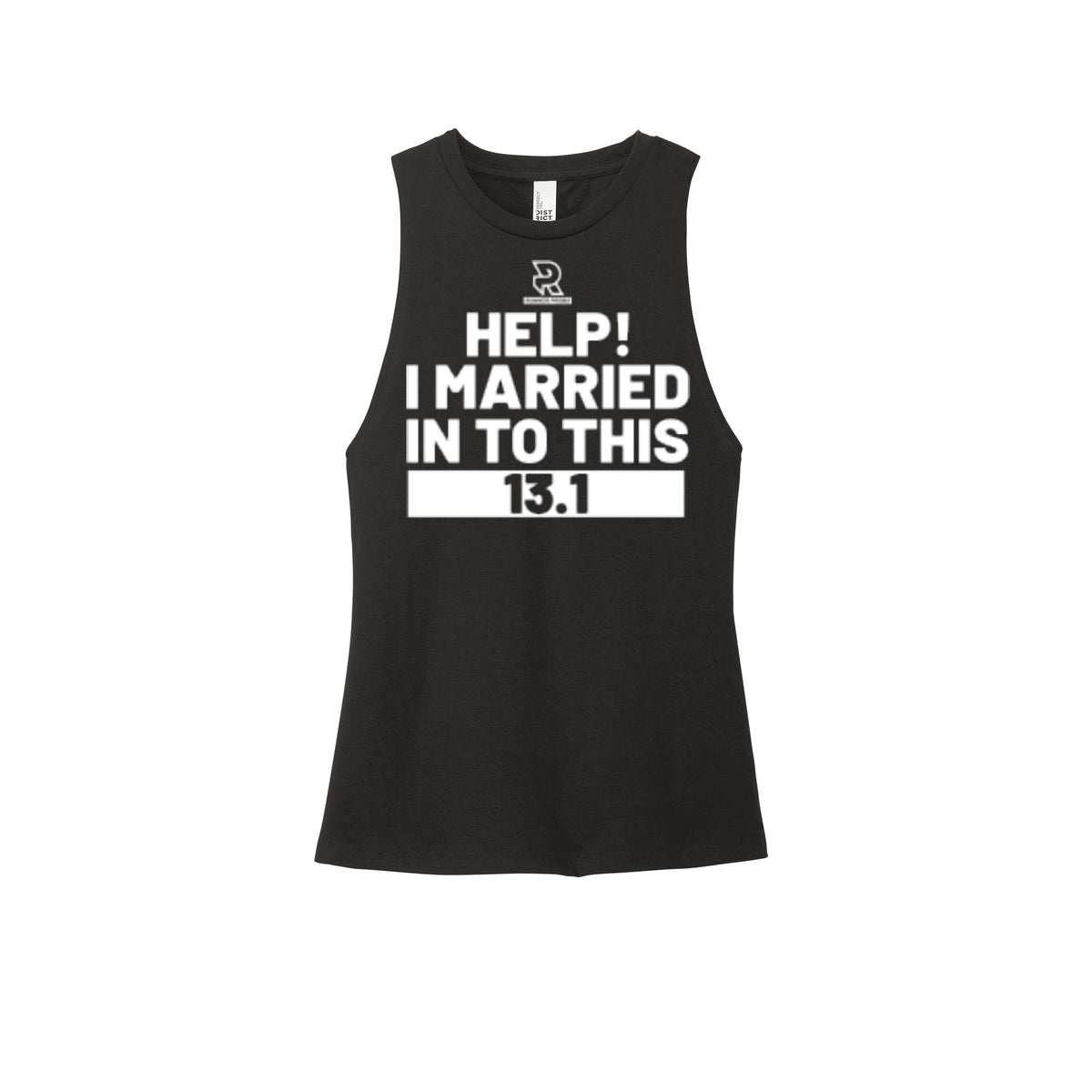 HELP! I MARRIED INTO THIS 13.1 (White) - Womens Perfect Tri Muscle Tank