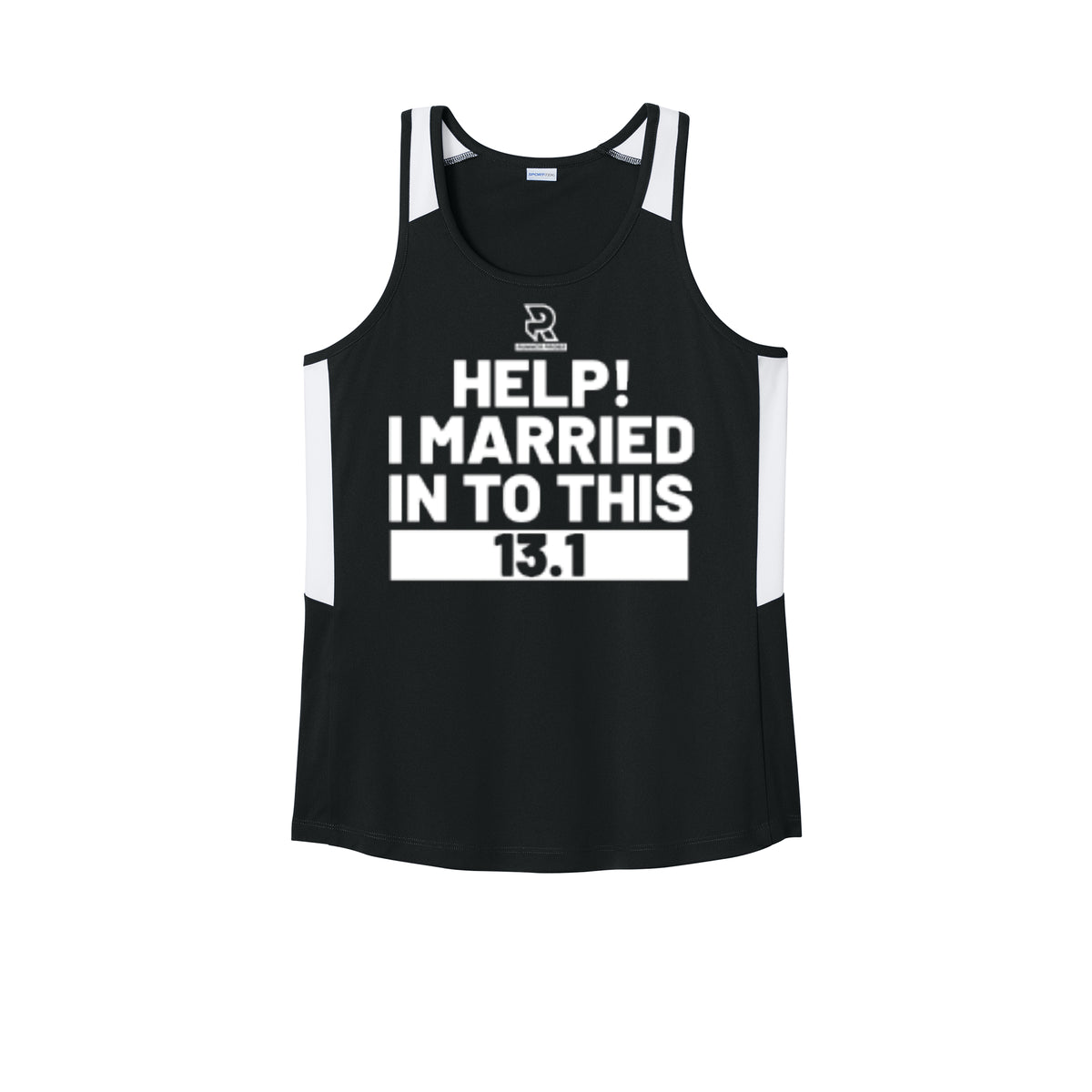 HELP! I MARRIED INTO THIS 13.1 (White) - Womens Club Track Tank