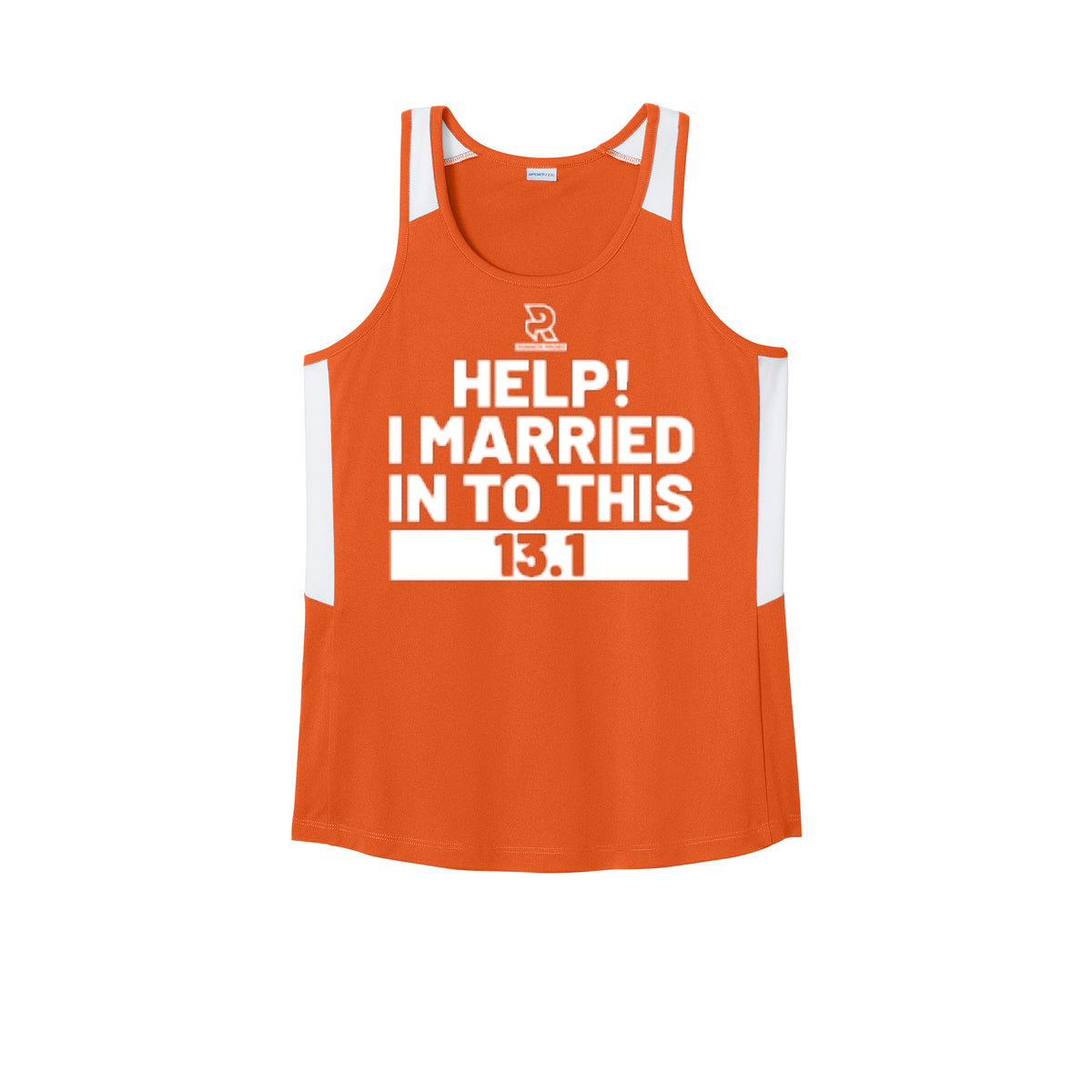 HELP! I MARRIED INTO THIS 13.1 (White) - Womens Club Track Tank