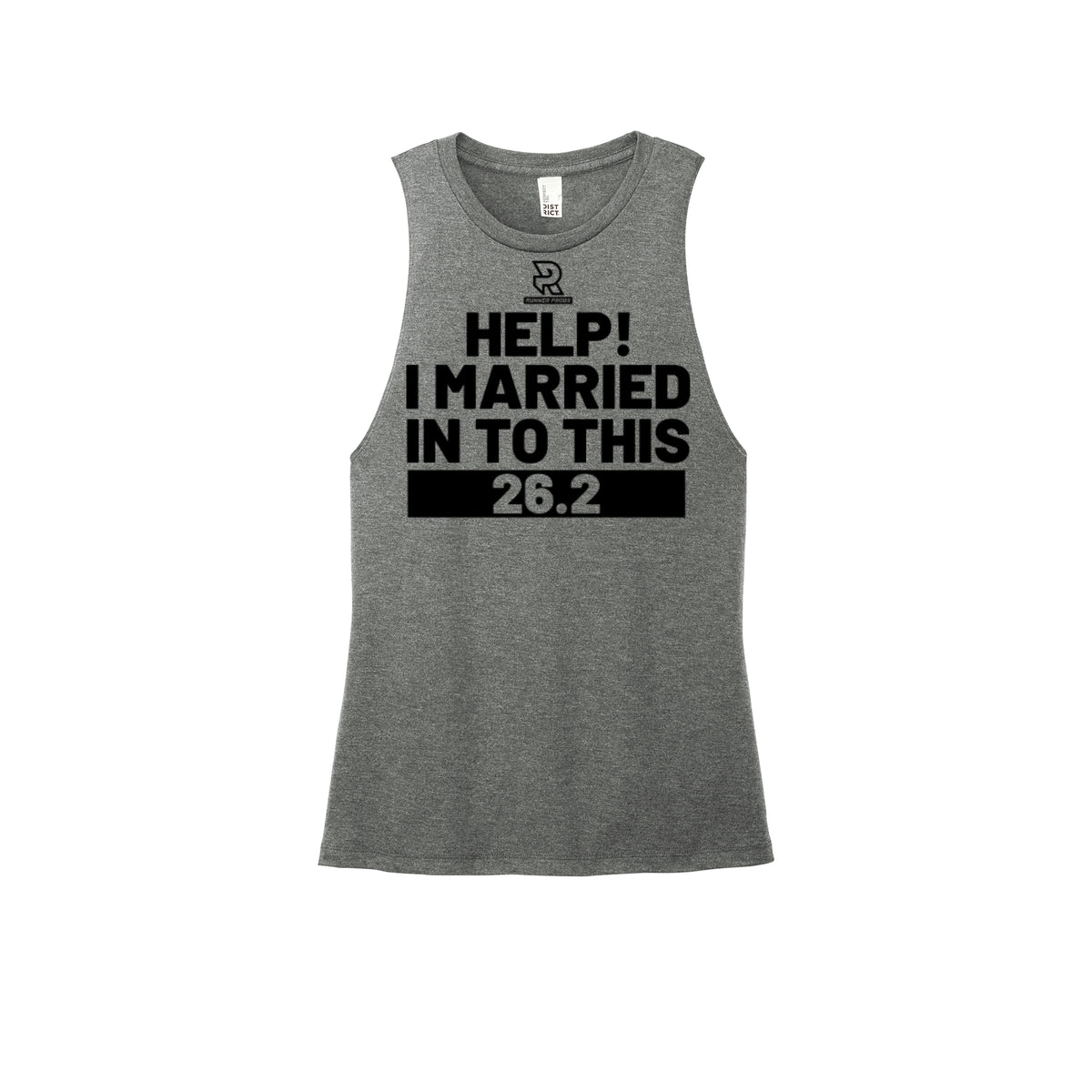 HELP! I MARRIED INTO THIS 26.2 (Black) - Womens Perfect Tri Muscle Tank