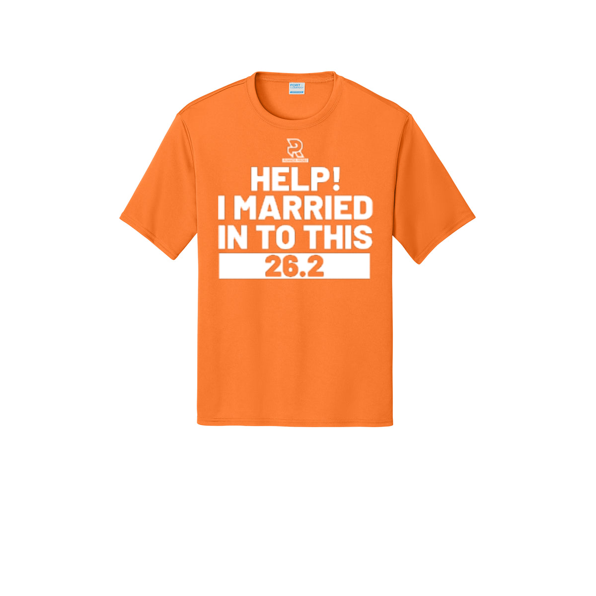 HELP! I MARRIED INTO THIS 26.2 (White) - Short Sleeve Performance Tee