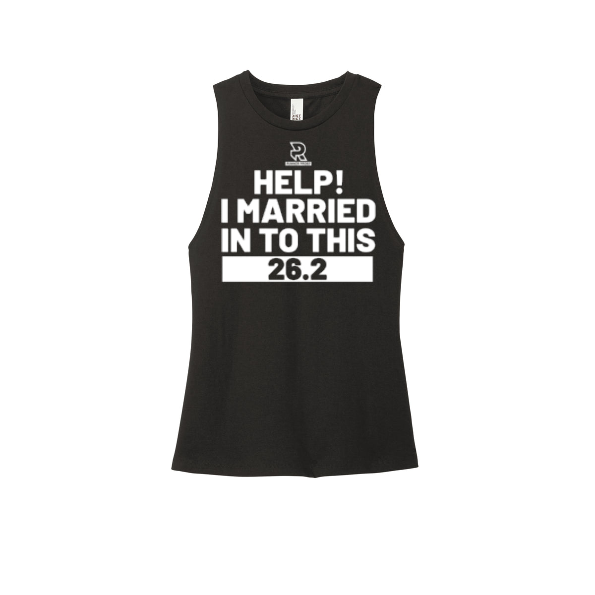 HELP! I MARRIED INTO THIS 26.2 (White) - Womens Perfect Tri Muscle Tank