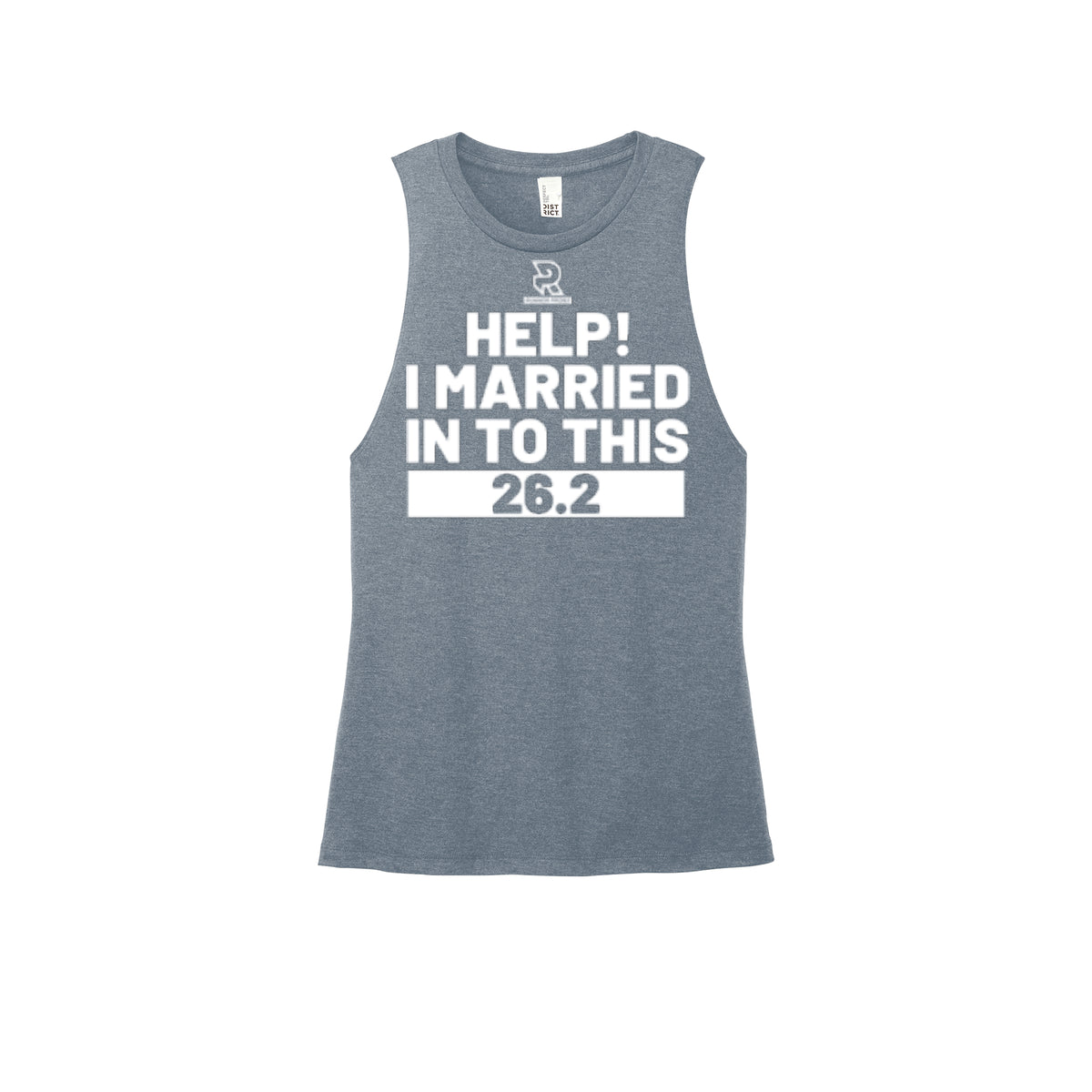 HELP! I MARRIED INTO THIS 26.2 (White) - Womens Perfect Tri Muscle Tank