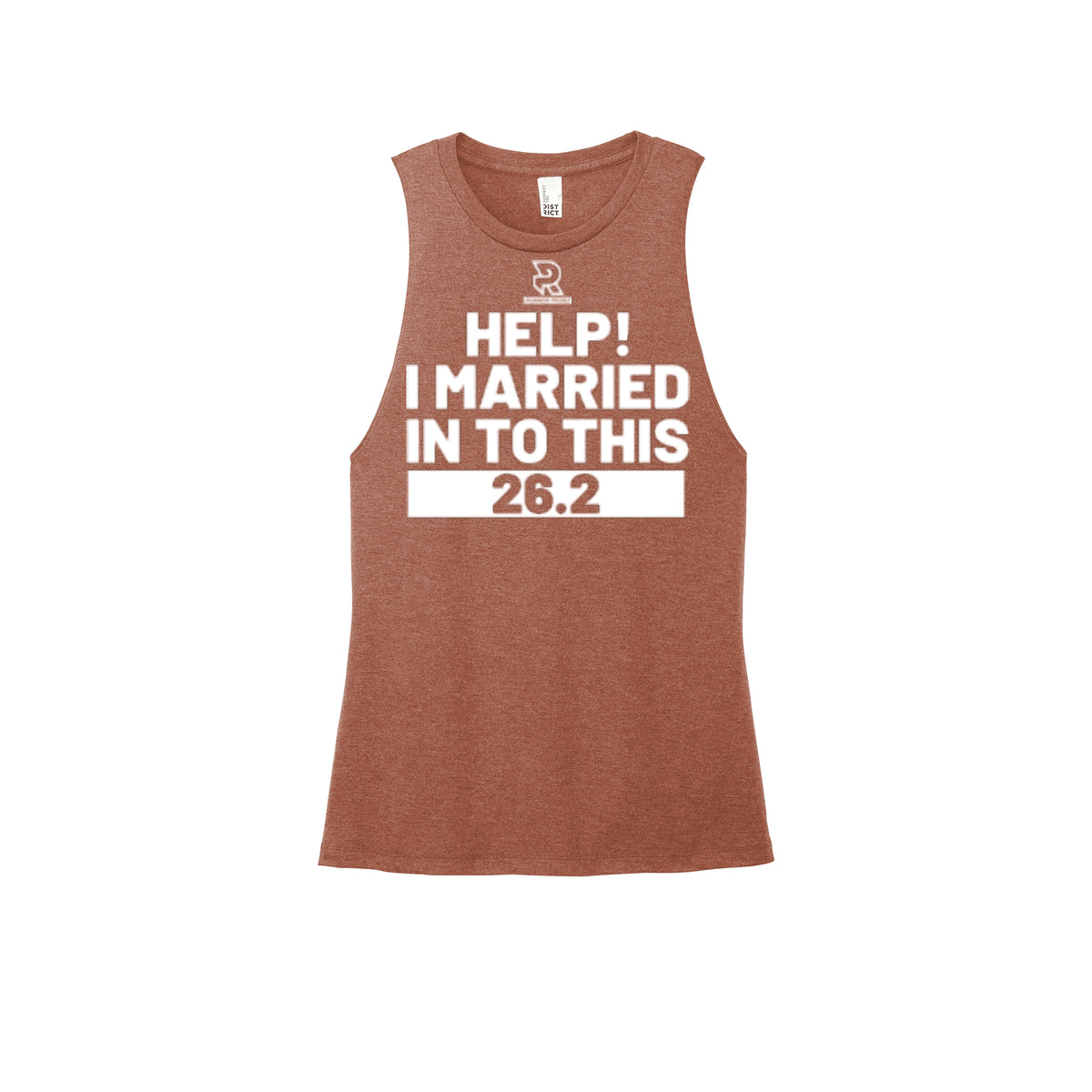 HELP! I MARRIED INTO THIS 26.2 (White) - Womens Perfect Tri Muscle Tank