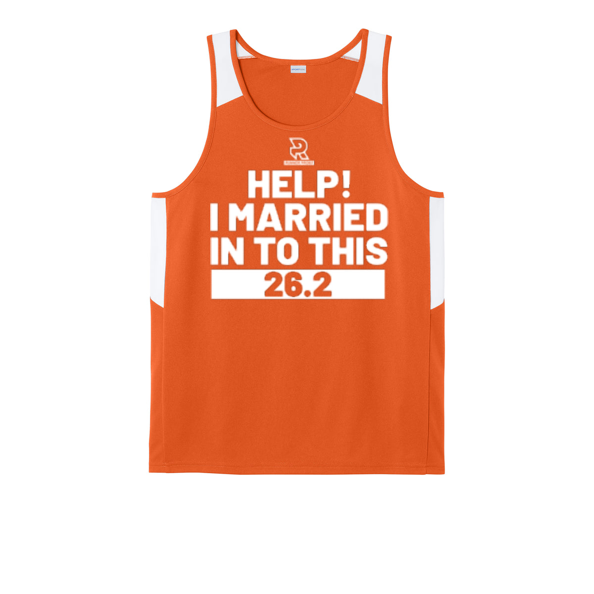 HELP! I MARRIED INTO THIS 26.2 (White) - Mens Club Track Tank