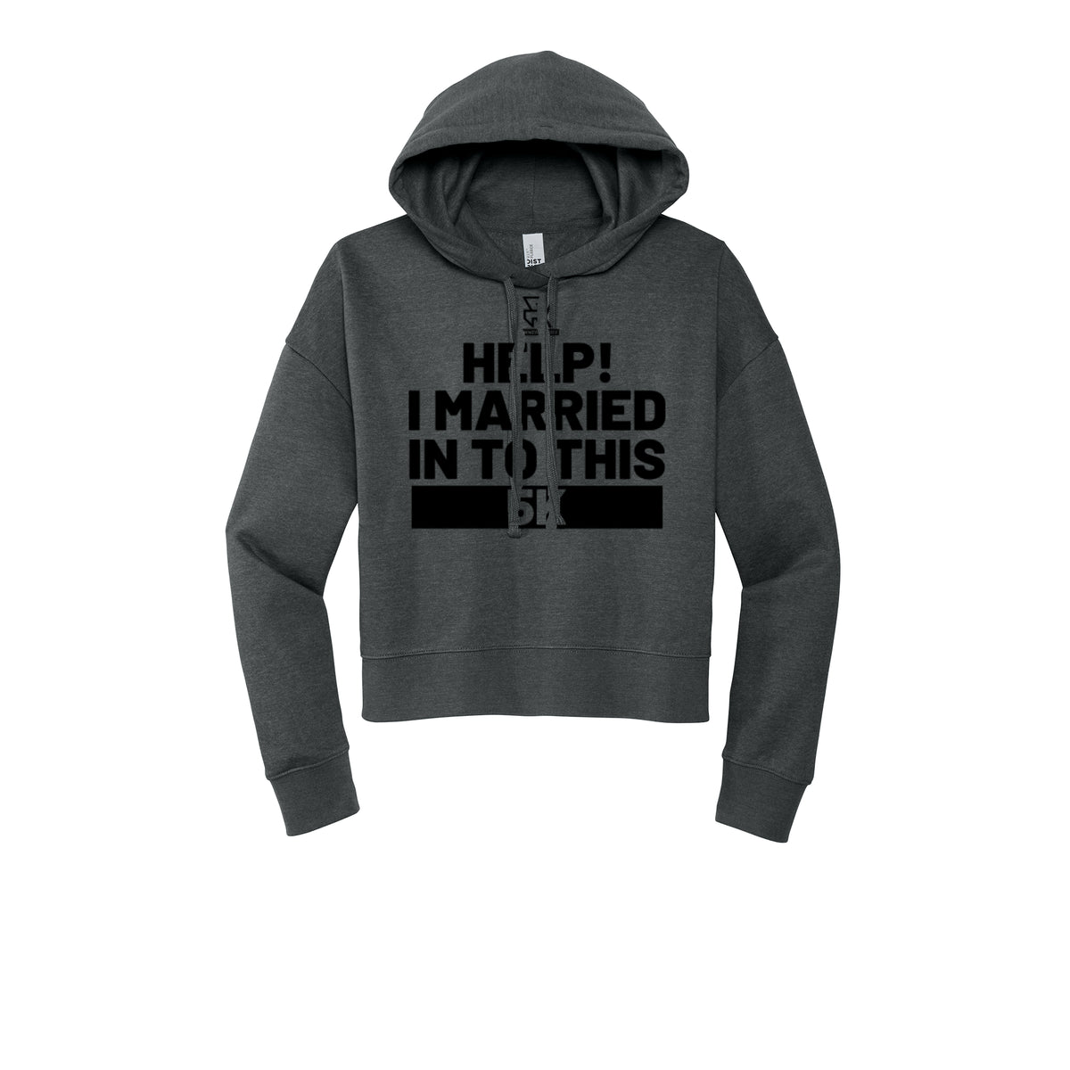 HELP! I MARRIED INTO THIS 5K (Black) - Womens Fleece Hoodie