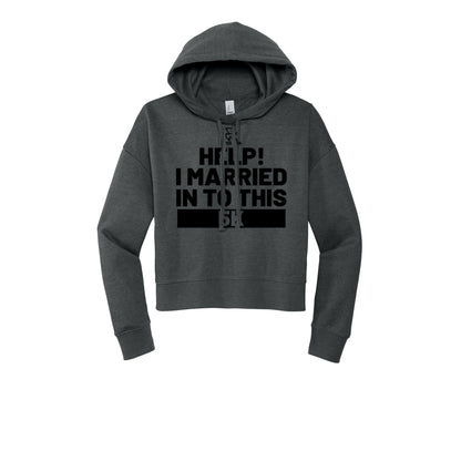 HELP! I MARRIED INTO THIS 5K (Black) - Womens Fleece Hoodie