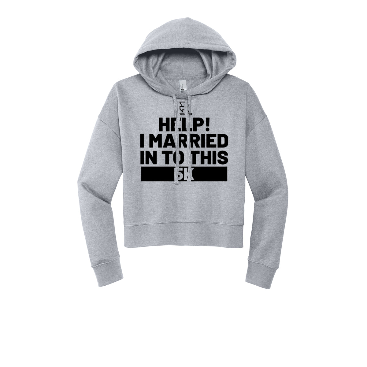 HELP! I MARRIED INTO THIS 5K (Black) - Womens Fleece Hoodie