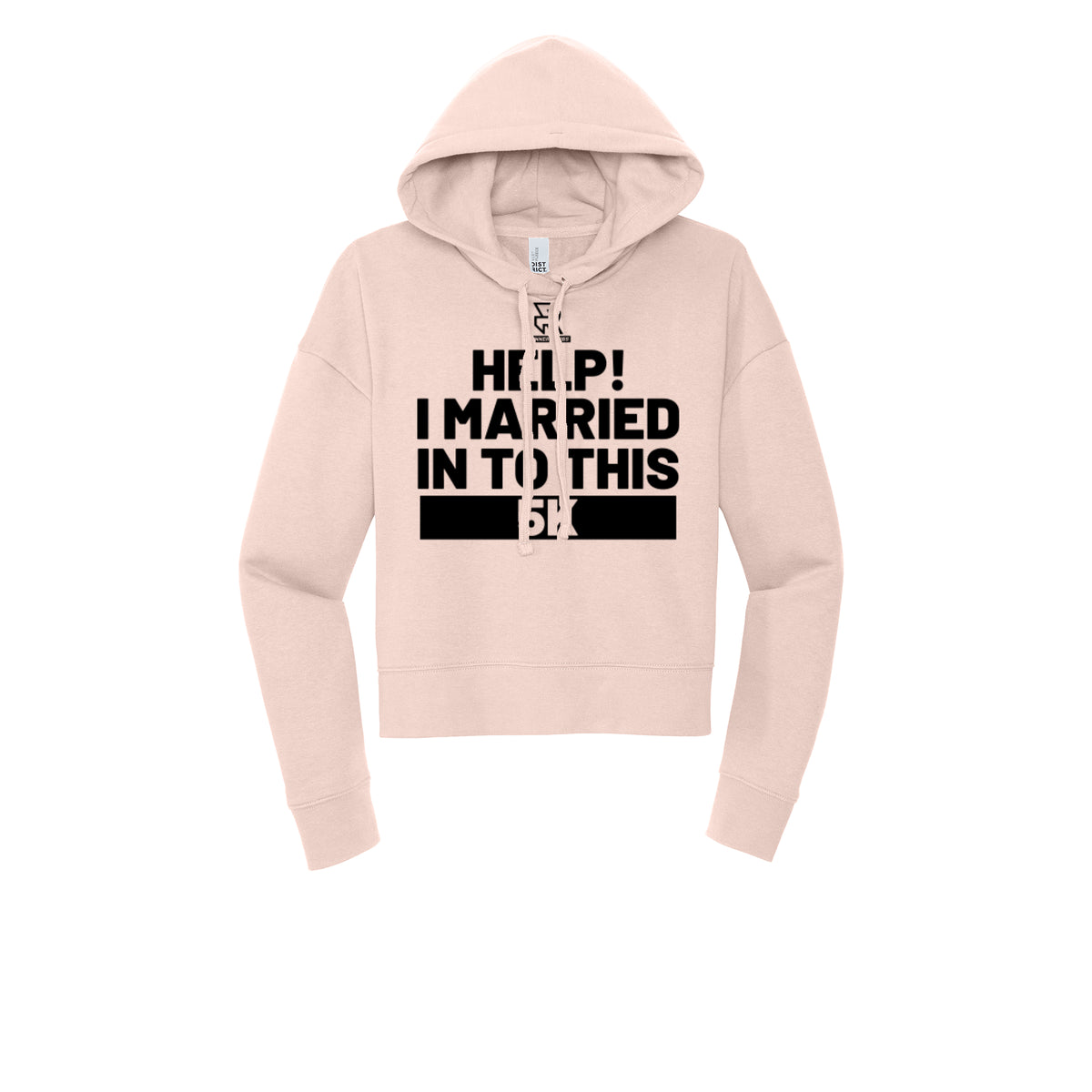 HELP! I MARRIED INTO THIS 5K (Black) - Womens Fleece Hoodie
